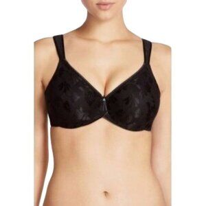 Black Wacoal Seamless Underwire Comfort Bra With Pearl Accent